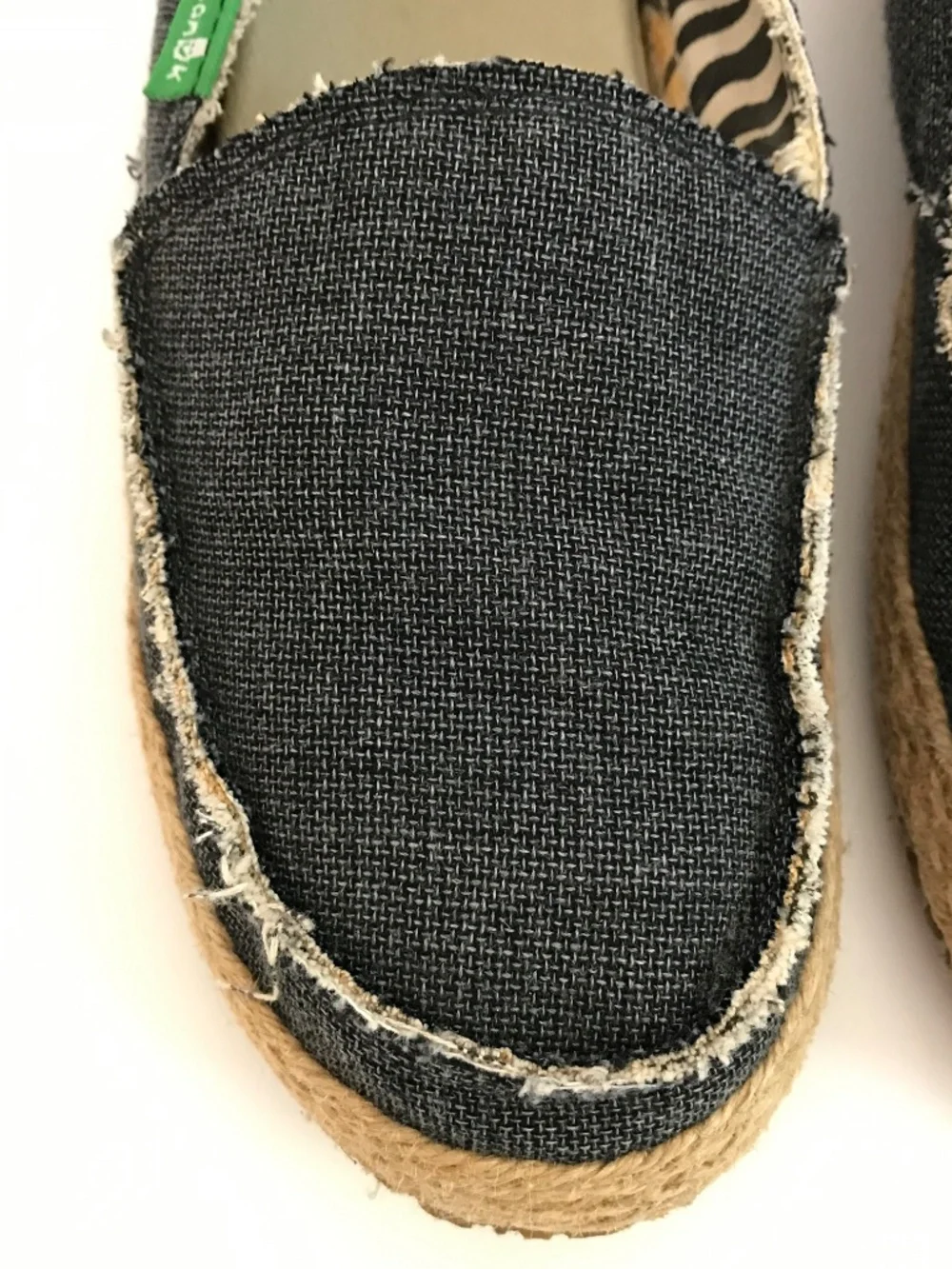 SANUK Espadrille Flats Canvas Loafers Blue Fiona Women’s Size 6